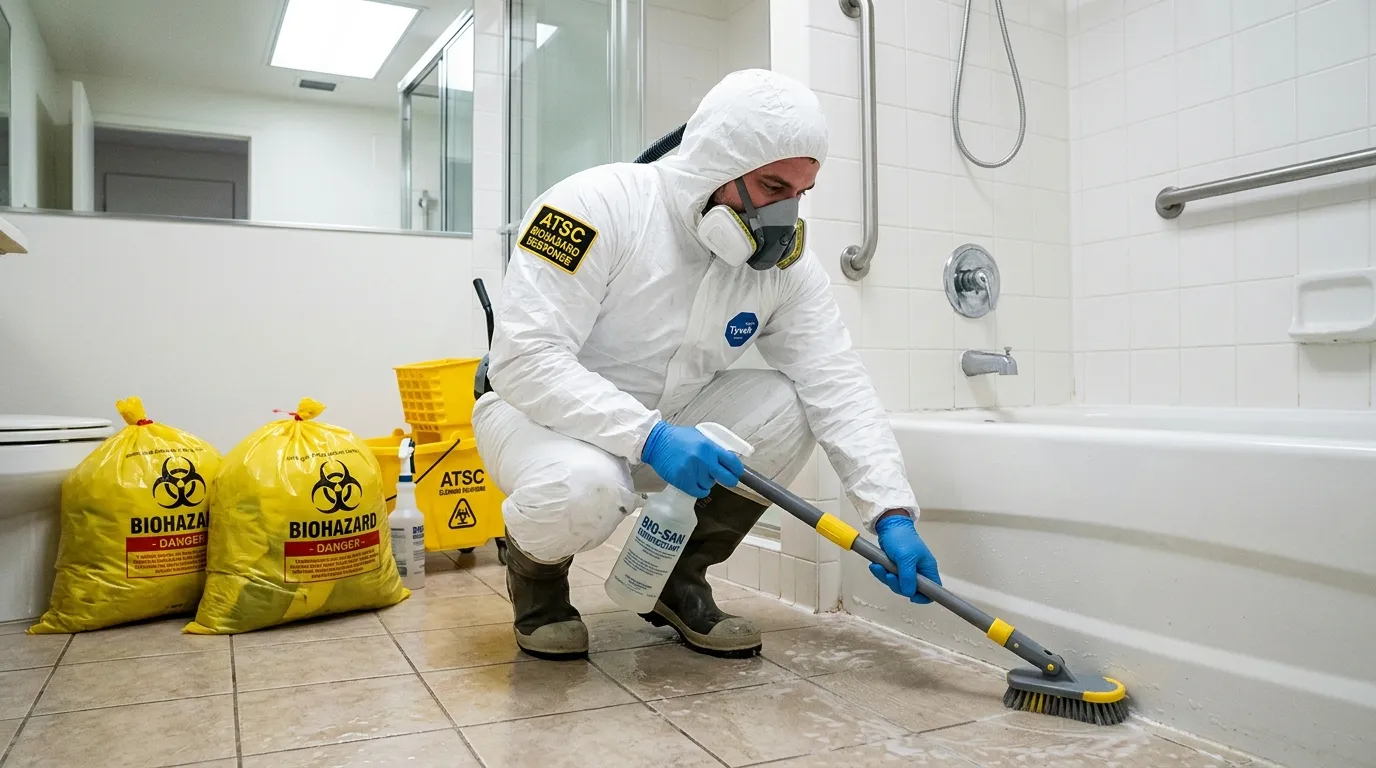 Decontamination equipment deployed for Blood Cleanup in Burleson